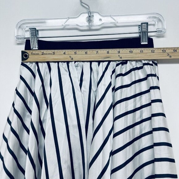 Zara Collection Skirts Size S Women’s Pleated Striped White/Black Pull On - Picture 7 of 9